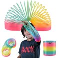 thumbnail image 4 of Juguete antiestrés de 9 cm con espiral de arcoíris de gran tamaño para niños, divertido regalo de fiesta al aire libre, 4 of 5