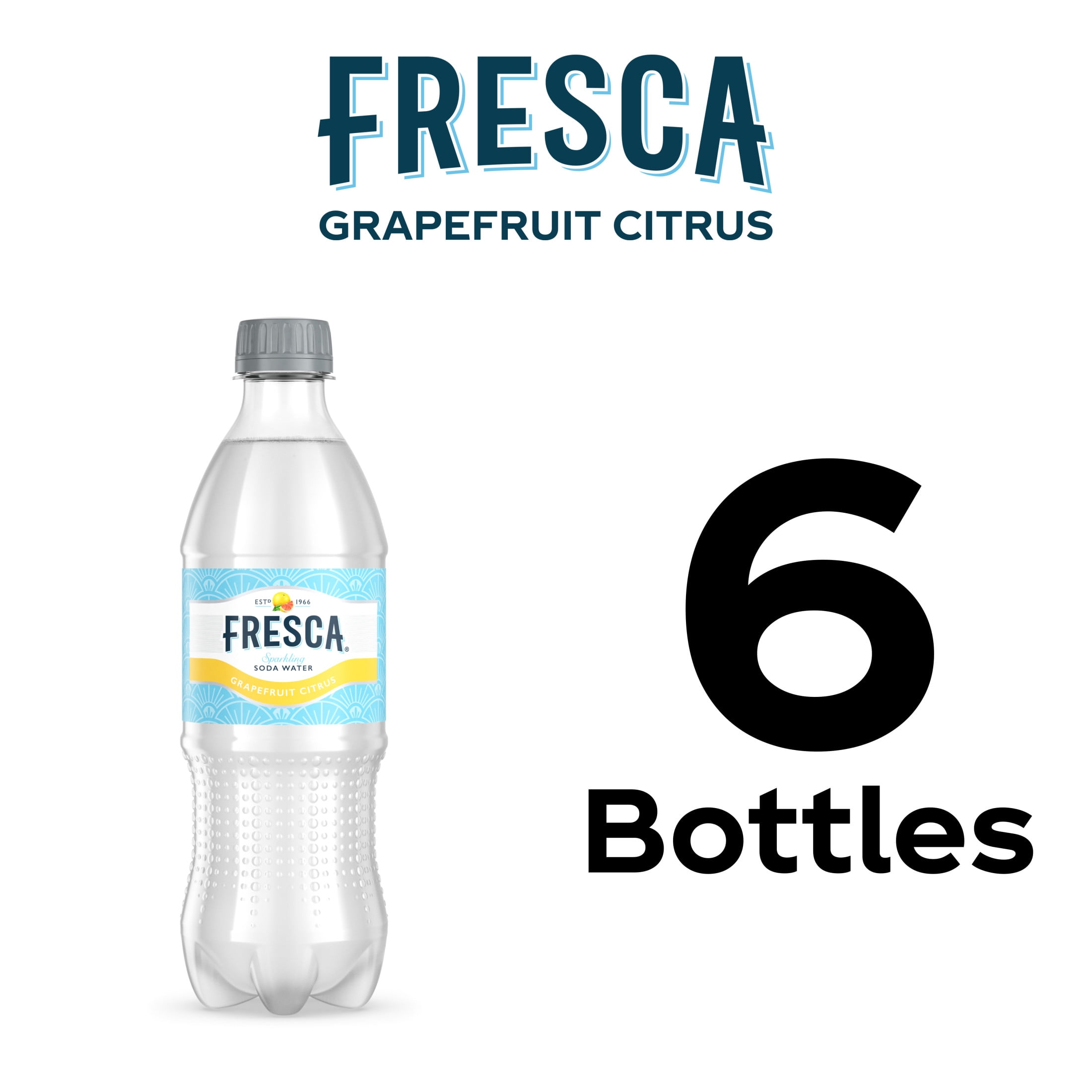 Fresca Citrus Soda Pop Bottles, 16.9 fl oz, 6 Pack