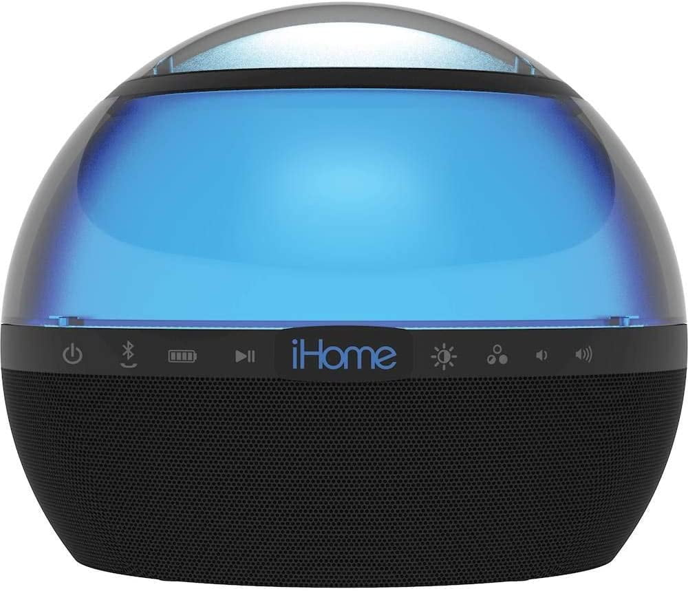 iHome iBT175 Color Changing Bluetooth Rechargeable Speaker with 360