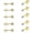 Gold, variant on 5 Pairs Stainless Steel Small Stud Earrings Set for Women Men Silver Plated Cubic Zirconia Studs Earrings