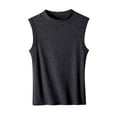 thumbnail image 4 of Dagugfen Womens Tank Tops Mock Turtleneck Slim Fitted Sleeveless Stretchy Basic Casual Layer Tee Shirts for Work, 4 of 9