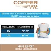 Copper Fit Power Core Back Belt with Power X Straps and Adjustable Lumbar Support, Waists 36 - 48, Large/XL