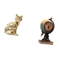 thumbnail image 5 of Dualoai Cat Globe Statue Decorative Figurine Animal Sculpture Modern Table Clock Collectible Desk Art Craft Ornament for Fireplace Shelf Office Bedroom Cabinet, 5 of 8
