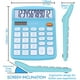 thumbnail image 3 of Calculadora escritorio 12 díg. LCD, botones sensibles, solar/batería, función estándar, hogar, oficina, escuela, CD-2786 (azul), 3 of 3