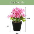 thumbnail image 2 of Flores artificiales, hortensias artificiales, bonsái, ramas cortas, cinco flores de brocado, plantas artificiales, plantas en maceta, 2 of 5