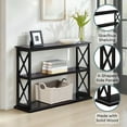 thumbnail image 4 of Convenience Concepts Coventry Console Table with Shelves, Black, 4 of 7