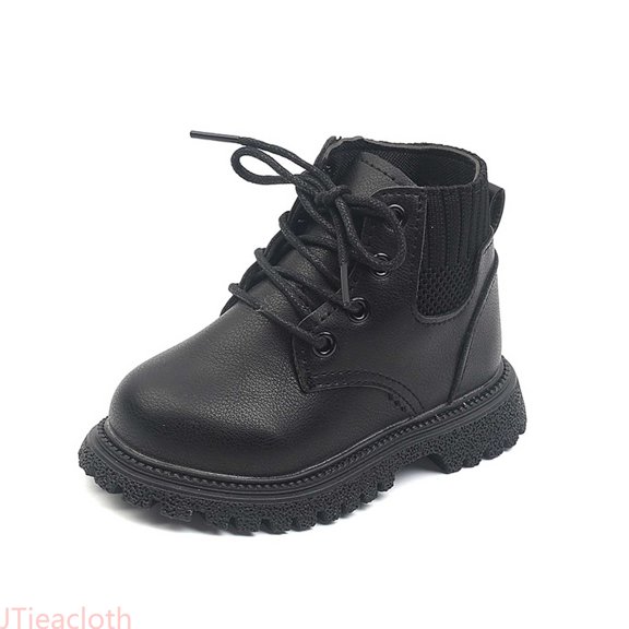 JTieacloth Stylish Girls Short Boots For Fall And Winter For Kids With Soft Soles For Outdoor Activities And Everyday Wear,Girls Boots for Back to School Black
