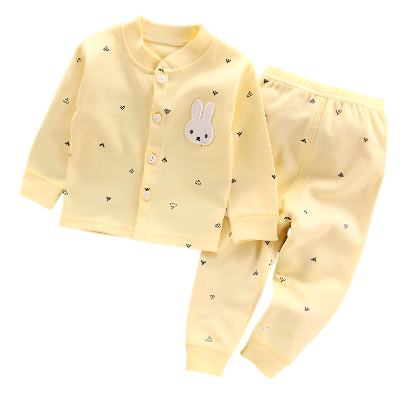 Baby clothes cotton Class A suit pajamas spring cardigan underwear set