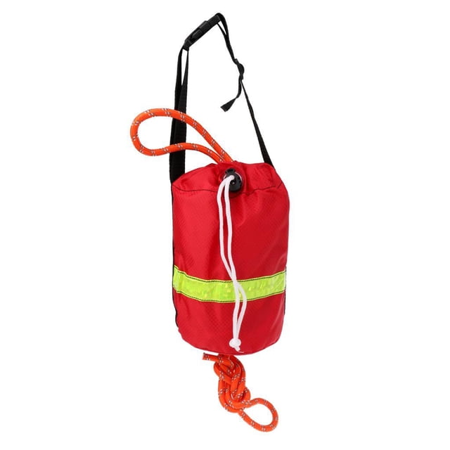 Sonducket Kayak Boat Rescate flotante Bolsa de tiro reflectante Cuerda de línea de tiro Deportes acuáticos Rojo 21 millones
