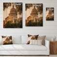 thumbnail image 4 of Designart "Texas Architectural Heritage Lone Star Legacy" Texas Print on Natural Pine Wood, 4 of 5