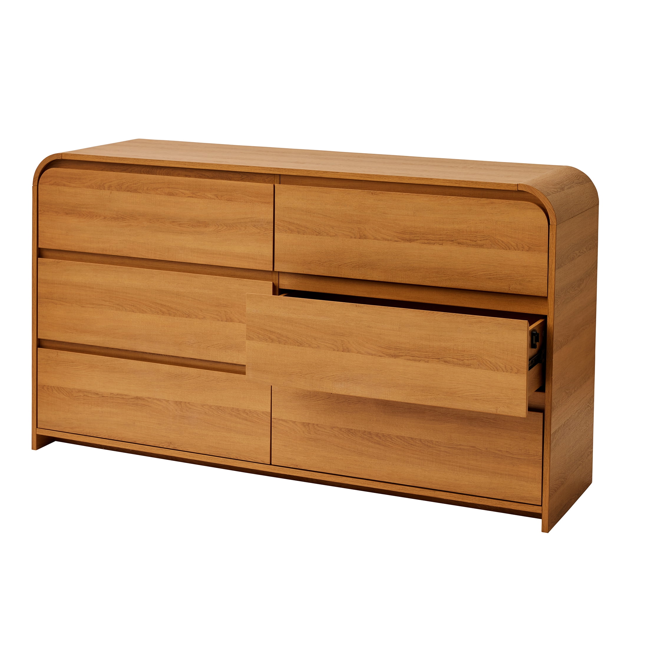 Better Homes & Gardens Juliet 6 Drawer Dresser, Light Honey Finish