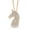 18K Yellow Gold Plated Silver, variant on Gem Stone King Unicorn Horse Animal Moissanite Pendant Necklace for Women By Keren Hanan | 925 Sterling Silver | 0.55 Cttw | 16X10MM | Color G-H | With 18 inch Chain