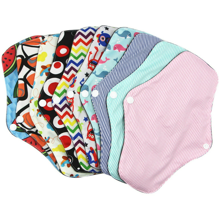 Limei Reusable Menstrual Pads, Bamboo Cotton Panty Liner Washable