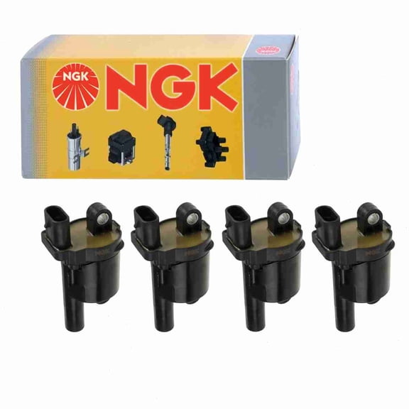 4 pc NGK 48881 Ignition Coils for 12621750 12658183 12674754 E1242 IC848 UF-742 UF742 Spark Plug Wire Boot Fits select: 2014-2023 CHEVROLET SILVERADO, 2014-2023 GMC SIERRA