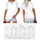 thumbnail image 3 of Camiseta De Verano Tops de manga corta para mujer, camiseta diaria Simple Fasion, atuendo diario (blanco S) Cgtredaw Para estrenar, 3 of 6