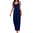 thumbnail image 5 of Wensltd Spaghetti Strap Summer Jumpsuits for Women Casual Loose Plus Size Jumpers with Pockets, 5 of 6