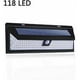 thumbnail image 1 of 118 Lámpara solar LED 1000 lúmenes Luz de pared Pir Sensor de movimiento IP65 Jardín al aire libre impermeable, 1 of 5