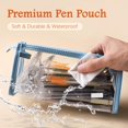 thumbnail image 6 of 5 Pack Clear Pencil Case, Transparent Pen Pouch with Metal Zipper, Pencil Bags Marker Organizer, Exam Pen Storage Case Travel Cosmetic Makeup Pouch, Stationery Toiletries Bag (5 Colors), 6 of 7