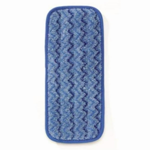 Rubbermaid Commercial Products RCP Q820 BLU Microfiber 11 Inch Wall / Stair Wet Pad 13.7 x 5.5 Blue