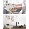 thumbnail image 5 of Easter Cute Bunny Kitchen Dish Towels for Drying Dishes Set of 3, Eggs Spring Daisy Flowers Colorful Striped Waffle Weave Microfiber Hand Tea Bathroom Towels Quick Dry & Absorbent Towel 12x12, 5 of 7