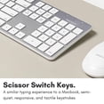 thumbnail image 4 of Macally Ultra-Slim USB Wired Keyboard with Number Keypad for Apple Mac Pro, MacBook Pro/Air, iMac, Mac Mini, Laptop Computers, Windows Desktop PC Lap, 4 of 8
