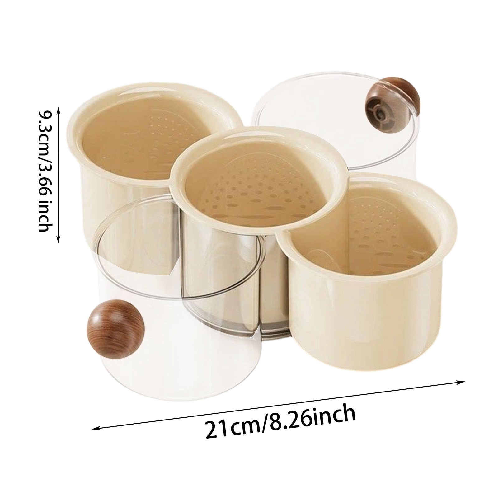 XINGAG Storage Boxes Rotating Fruit And Vegetable Storage For Kitchen Organizer 360° Storage Container For Fresh Produce Space Saving Rotate With Lid Home Organizer Container