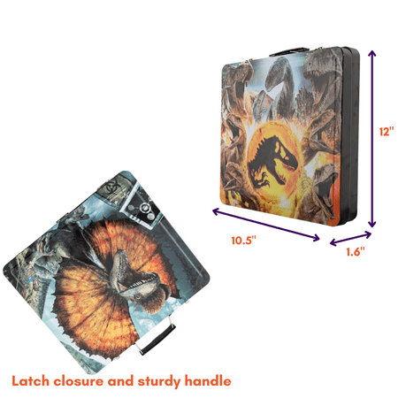 Jurassic World Dinosaur Art Kit Gel Pens Markers Stickers with Carrying Tin 600+ Pieces