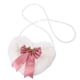 thumbnail image 5 of KAKOWELY 1Pc White Plush Heart Shape Bag with Chain Versatile Shoulder Bag for, 5 of 7