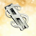 thumbnail image 2 of 1pcs Stainless Steel Money Wallet Clips Dollar Sign Shape Banknote Clips Metal Money Folder Credit Holder, 2 of 8
