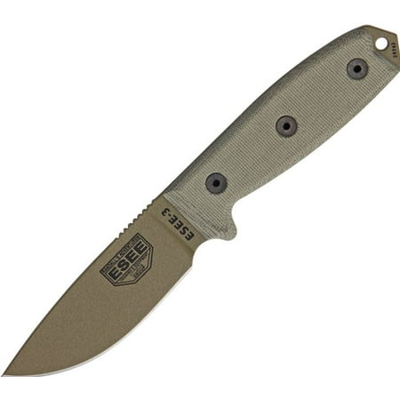 UPC 811328022489 product image for ESEE Model 3 Plain Edge Knife ES3P-MB-DE | upcitemdb.com