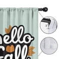 thumbnail image 4 of Thanksgiving Feast Family Gathering Pumpkin Curtains Set of 2 Tier,42x54in Kitchen Curtains Fall Holiday Long Curtain, 4 of 5
