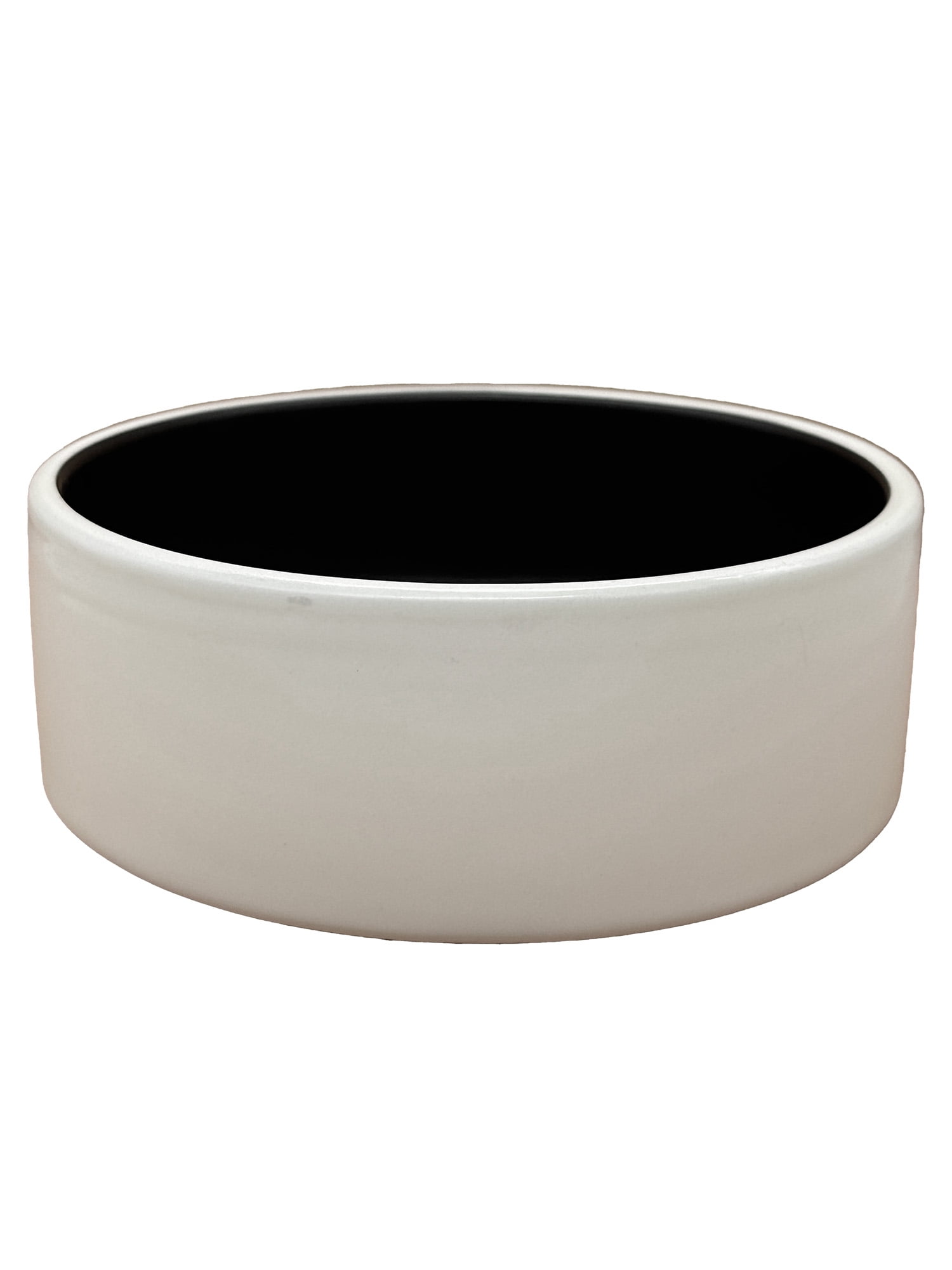 (2 pack) Vibrant Life Ceramic Dog Food Bowl, White