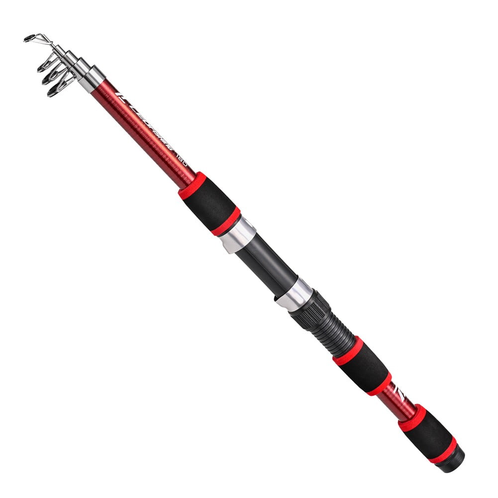 15 ft telescopic fishing pole Rod Fishing Quality Fishing Rod Telescopic Fishing Rod High Performance Sea Spinning Fishing Pole Wooden Handle Stream Fox Fishing Rod Fishing Rod and Reel ( Length : 300cm ) Reaction Tackle Telescopic Carbon Spinning Rod — collapses to a fraction of its length for easy travel and backpacking ELODEA 15-ft Classic Steel 3-piece