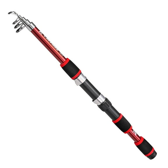 Outdoor Fishing 5-Section Telescopic Fishing Rod - 1.73M, MH Power, 5 Colors