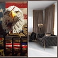 thumbnail image 2 of Static Cling Decorative Window Film Frosted Privacy Film Window Clings for Glass Windows No Glue Window Sticker for Bathroom Bedroom Office Bald Eagle America Flag (1), 2 of 4