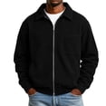 thumbnail image 2 of Rvwovn Men's Ribbed Trucker Jacket Full Zip Lapel Collar Corduroy Fall Outerwear for Daily Wear, 2 of 6