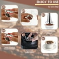 thumbnail image 6 of Stainless Steel Coffee Capsule Reusable Coffee Pods Practical Coffee Pod Refill Kit with Filling Spoon Brush Coffee Tamper Complete Coffee Capsule Refill Kit for Making Coffee, 6 of 10