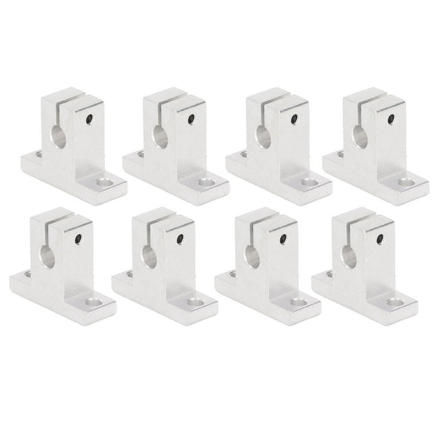 Guías de movimiento lineal, 8 piezas Soporte de guía de riel de movimiento lineal Varilla de sujeción de riel de movimiento lineal de aluminio Valor inmejorable