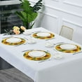 thumbnail image 4 of WOBOGO Sunflowers Pattern Round Placemats Set of 6 Heat Resistant Washable Kitchen Table Decorations 15.4in, 4 of 7