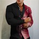 thumbnail image 1 of Camisa clásica con solapa y botones de manga larga con estampado de flores y mariposas para uso diario callejero de moda para hombre, 1 of 6