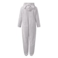 thumbnail image 7 of Kids Fleece Zip Up Hooded Jumpsuit Winter Costume for Girls, 7 of 7