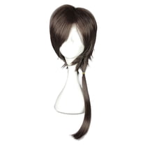 Unique Bargains Wigs for Women 24" Brown Braided Wigs with Wig Cap