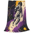 thumbnail image 2 of Susaid Astronaut Floating purple Space Print Microfiber Cleaning Cloth, Multi-Functional Cleaning Towels, Highly Absorbent Cleaning Rags,Cleaning Cloths for Car Kitchen Home-50"x40", 2 of 7