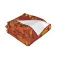 UltraSoft Micro Fleece Blanket,Maple Leaf Art Retro,Warm Throw Blanket
