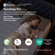 Avenco Luna 14 Medium Hybrid Mattress, Queen Size