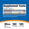 thumbnail image 5 of Nutricost Zinc Picolinate 30mg, 120 Capsules - Gluten Free & Non-GMO Supplement, 5 of 5