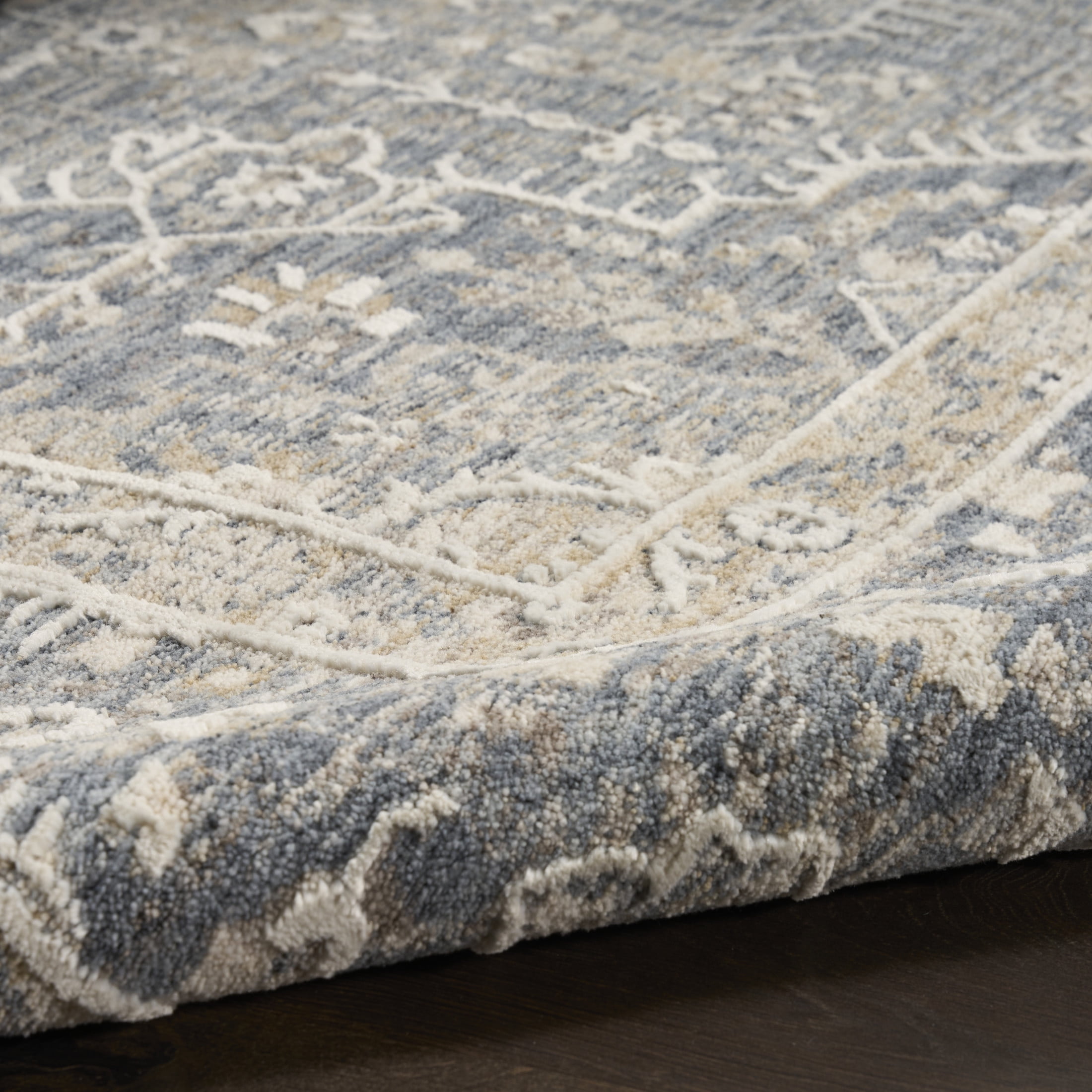 Nourison Harbor 7'10" x 10' Blue Vintage Indoor Rug