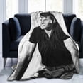 thumbnail image 2 of Blanket Patrick Swayze Soft and Comfortable Warm Fleece Throw Blankets Yoga Blankets Beach Blanket Picnic Blankets Gift for Dorm room office decor Sofa Bed Camping Travel All Season, 2 of 6