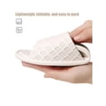 thumbnail image 5 of Gustave Foldable Travel Slippers Shower Shoes for Women Men, Lightweight Quick-Dry Non-Slip Pool House Slides Sandals for Indoor Outdoor Beach Bathroom - Apricot, 5 of 7