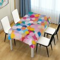 thumbnail image 4 of Yayeee Tablecloths 60" x 108" Rectangle Wrinkle Resistant Party Table Cover, Purple Colorful Circles, 4 of 8